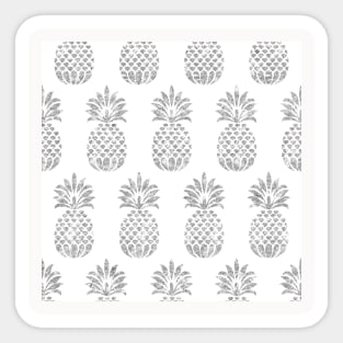 Silver Pattern Neck Gaiter Pineapples Silver Neck Gator Sticker